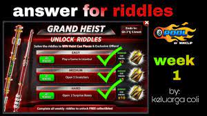 I unlocked 2 wings in a grand heist , entered and did one of them (last room was bugged , vault did not open) , so i opened coffers . Grand Heist Week 1 8 Ball Pool Youtube