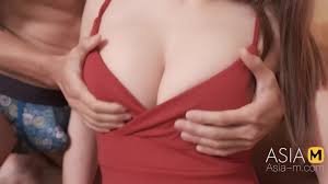 Sensual foreplay & blowjob & squishy tits.