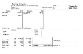 Payslip template excel wage slip pay 8 free salary. Sample Payslip Format Malaysia