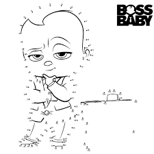 You might like more of our dot to dots printables, we have more than 18 sets! Boss Baby Dot To Dots Coloring Page Free Printable Coloring Pages For Kids