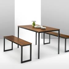 Soho Dining Table With Two Benches 3 Piece Set Espresso Zinus Modern Studio Collection Amazon Com Brown Dining Table Dining Table Setting Dining Table