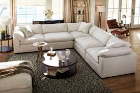 Living Room Furniture Plush 6 Piece Sectional Ivory Living Room Collections Value City Furniture Home Living Room