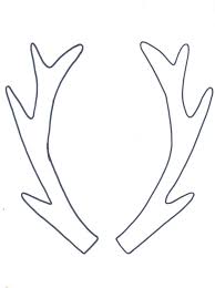 Holiday Hoop Art Free Antler Printable City Farmhouse Reindeer Antlers Christmas Stencils Antler Headband