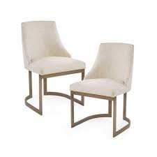Flip chair over and remove the screws. Set Of 2 Thornton Dining Chair Cream Target