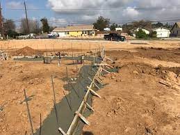 Dkc Architects Office Concrete Footings Have Been Poured Waiting For Rain To Stop To Prepare And Pour Pouring Concrete Slab Concrete Footings Poured Concrete