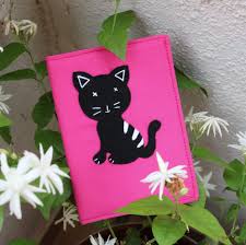 Thanksgiving Gift Cat Passport Cover Girl Personalize Meow Cover Black Cat On Pink Birthday Gift Kitten Custom Kitten Custom Birthday Gifts Pattern Holder