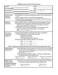 Image result for Concussion Symptom Checklist