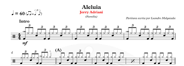 Baixar musica gabriela rocha apk 1.0.1 for android. Aleluia Hallelujah Jerry Adriani Batera Partituras