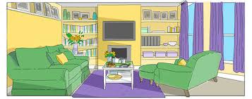 Cartoon living room interior background template. Surprising Cartoon Living Room 37 More Than Ideas Sclr Hausratversicherungkosten Info