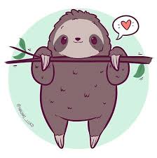 Cutie Sloth Cute Animal Drawings Kawaii Cute Animal Drawings Cute Kawaii Animals