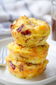 Sprinkle with salt and pepper to taste. Cheesy Bacon Egg Muffins Recipe How To Make Egg Muffins Eatwell101