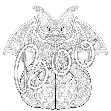 But i liked the idea of bats better. Halloween Zentangle Bat Halloween Adult Coloring Pages