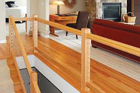 Cable railing systems offer an alternative to traditional stairway railing by using cable rail wire tension for stability, rather than newels and balusters. Cable Railing Options For Indoor Stairs Atlantis Rail Systems