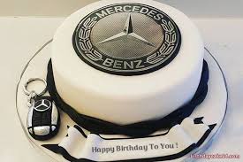 Mercedes Benz Birthday Cake Write Your Name On The Luxury Car Birthday Cake For Your Father Brother Boyf Cars Birthday Cake Birthday Cakes For Men Cake Name