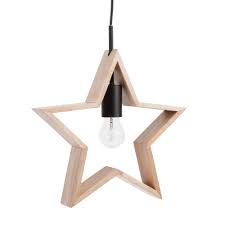 Lampara De Techo Estrella De Madera Diam 33 Cm Orion Etoiles De Bois Plafonnier Idee Luminaire