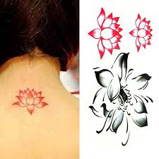 A tattoo of an older female elephant is a powerful symbol for older women, as it symbolizes motherhood, leadership, strength and wisdom. Amazon Com Oottati Small Cute Temporary Tattoo Lotus Lotus Flower Set Of 2 Beauty