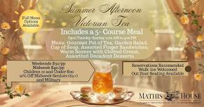 Victorian Afternoon Tea at the Mathis House