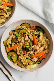 Ground Turkey Vegetable Teriyaki Stir Fry Unbound Wellness Recipe Turkey Vegetables Cooked Vegetables Turkey Stir Fry