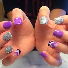 If you love nail art, we're best friends!! 7 New Purple And Silver Nail Designs Nail Art Designs 2020