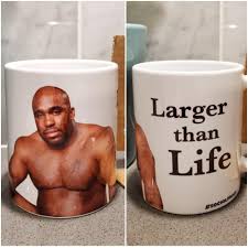 Barry Wood Sitting On Bed Original Picture Larger Than Life Coffee Cup Great Gift Wood Memes Mugs Coffee Cups Boss Mug