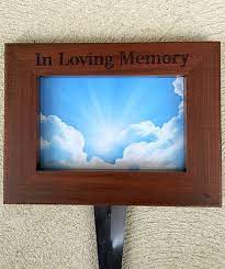 They are designed with a rubber gasket on the back and waterproof seal in the front so that when screwed together, it will keep moisture out. Outdoor Picture Frames For Graves