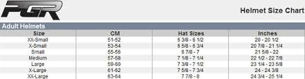 Pgr Motorcycle Helmet Size Chart Disrespect1st Com