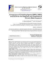 pdf comparison of chelating agents dmps dmsa and edta for