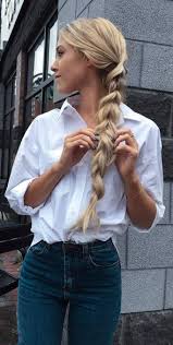 Simple Ootd Shirt Jeans Style Hair Styles Summer Outfits