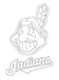 Mlb chicago cubs activity and coloring book. Cleveland Indians Logo Coloring Pages Pietercabe