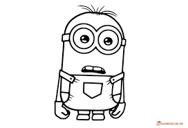 Hours of fun await you by coloring a free drawing cartoons minions. Minion Coloring Pages For Kids Free Printable Templates