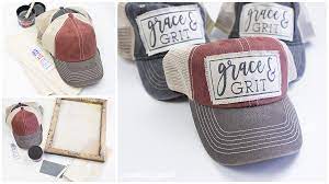 Diy Hat Patch With Vinyl Screen Printing Pigskins Pigtails