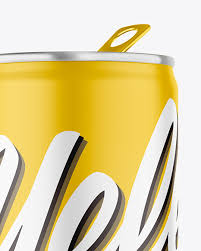 Download Matte Aluminum Drink Can Mockup In Can Mockups On Yellow Images Object Mockups PSD Mockup Templates