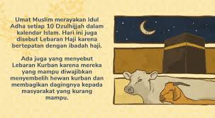 Penyembelihan hewan saat idul adha, selain memiliki nilai ibadah, biasanya juga menjadi hiburan bagi masyarakat. Sejarah Penyembelihan Hewan Kurban Setiap Iduladha