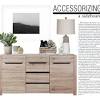 Awqm buffet cabinet, kitchen storage sideboard, dining buffet server cupboard cabinet console table for dining room, entryway, living room, bedroom, 4 level cabinets and open shelf, white. 3