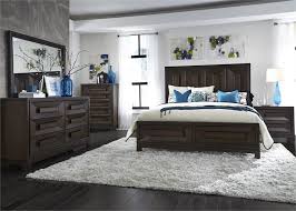 Get the best deals and free shipping! Midtown Panel Bed 6 Piece Bedroom Set In Coffee Bean Finish By Liberty Furniture 743 Br P