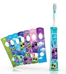 White, clean, polish, massage and study; Avent Philips Sonicare Pour Enfants Brosse A Dents Sonique Kidsroom De