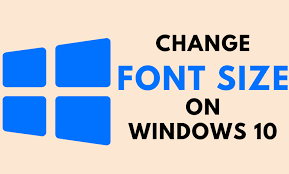 How to change the size of your icons how to change window color and appearance remove the arrow and the shortcut text from your windows vista shortcuts want larger quick launch icons in the taskbar? How To Change Font Size On Windows 10 Computers Techowns