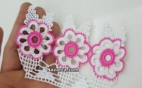 1 Santim Halkali Uc Dantel Yapimi Nazarca Com Havlular Tig Isleri Baby Knitting Patterns