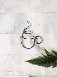 A wide variety of metal wire wall decor options are available to you, such as material, commercial buyer, and occasion. Tea Cup Wire Wall Hanging Wire Wall Art Wall Decor Wire Etsy Esculturas Em Arame Decoracao De Ferro Artesanato Com Arame