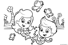Free printable bubble guppies coloring pages for kids that you can print out and color. Gil Molly Bubble Guppies Coloring Pages Printable