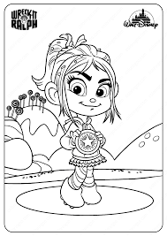 It is where ralph also encounters vanellope von schweetz and other numerous characters. Vanellope Coloring Pages Coloring Pages Name Licence