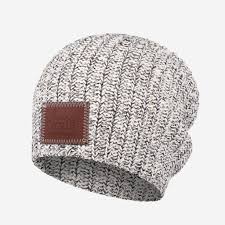 Black Speckled Beanie Love Your Melon Love Your Melon Beanie Leather Patches