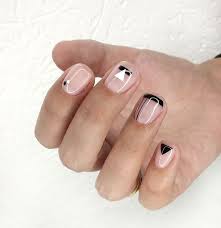 Manicure Inspiration Mens Nails Minimal Nails Art Minimal Nails Short nail beds don't offer much space for complex nail art, so simple designs are easier to create.
