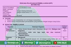 Jadi sejak surat edaran tersebut dikeluarkan, guru atau pendidik bisa menggunakan rpp dengan format 1 halaman / lembar. Rpp 1 Lembar Matematika Kelas 6 Semester 2 Tema 7 Revisi 2020 Guru Maju