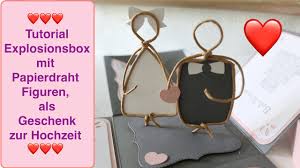 Darüber hinaus wird diese box sicherlich über lange zeit ein schönes erinnerungsstück. Tutorial Explosionsbox Mit Papierdraht Figuren Explosionsbox Als Geschenk Zur Hochzeit Stampin Up Youtube
