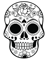 There are tons of great resources for free printable color pages online. Free Printable Halloween Coloring Pages For Adults Sugar Skull With Ornate Flowers Skull Coloring Pages Skull Stencil Skull Template