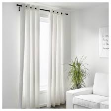 Merete Room Darkening Curtains 1 Pair Bleached White Ikea Curtains Living Room White Curtains Bedroom Room Darkening Curtains