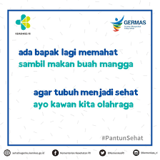 Silahkan klik pada judul artikel berikut untuk mendapatkan penjelasan lengkap seputar contoh puisi tentang makanan sehat yang anda perlukan. Pantun Kesehatan Kata Kata Cinta