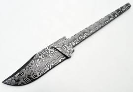 Knife Blank Hunting Clip Point Damascus High Carbon Steel Blanks Blade Knives Making Blades Custom M High Carbon Steel Knife Making Knife
