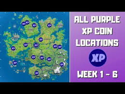 All 16 Purple Xp Coins Locations In Fortnite Chapter 2 Season 3 Week 1 6 Fortnite Xp Coins